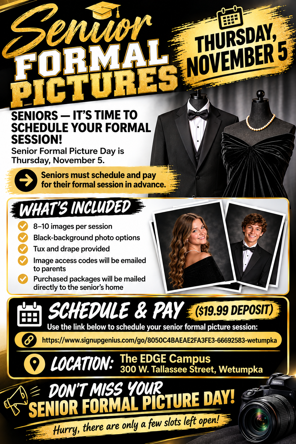 THE EDGE: SENIOR FORMAL PORTRAITS