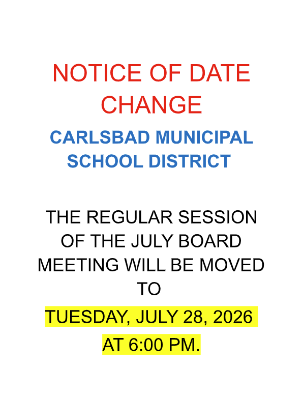 Notice of Date Change | Regular Board Meeting