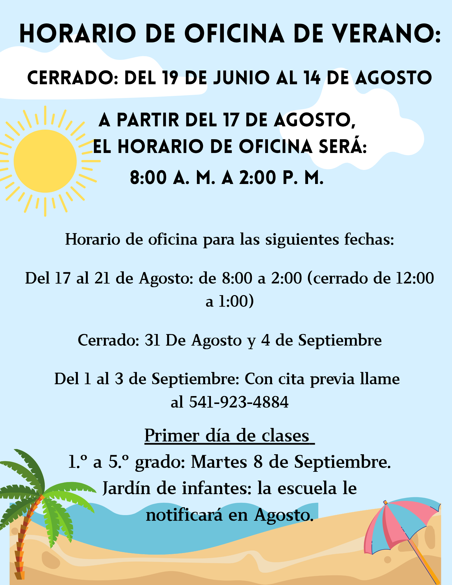 Summer Office Hours