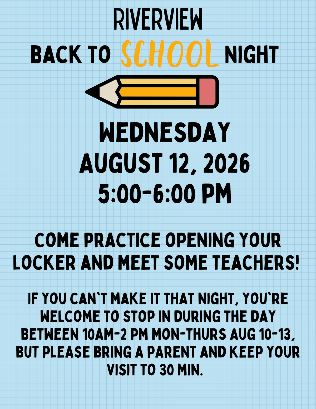 Back to School Night