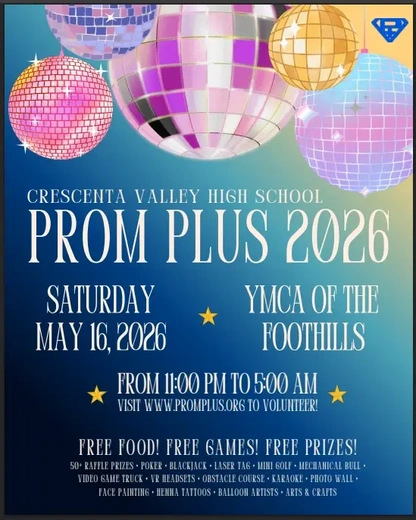 CVHS PROM PLUS - A NOTE TO PARENTS