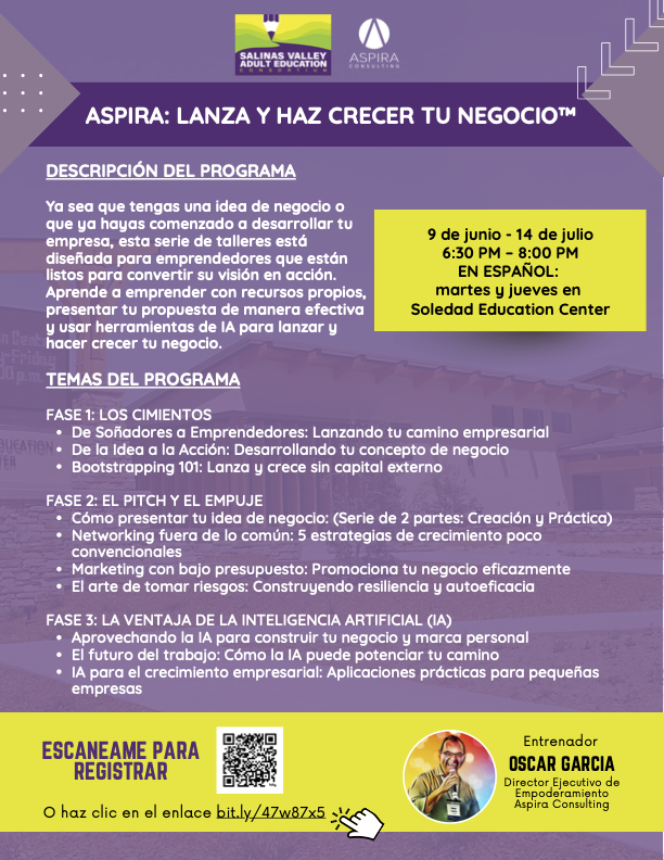 ASPIRA: LANZA Y HAZ CRECER TU NEGOCIO