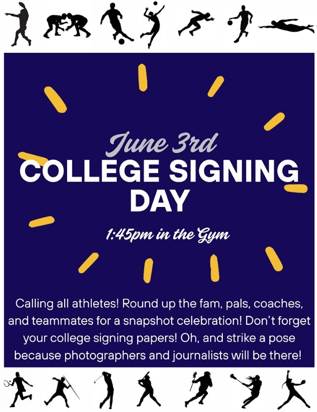BEHS Athletes!  College Signing Day June 3rd!!!!
