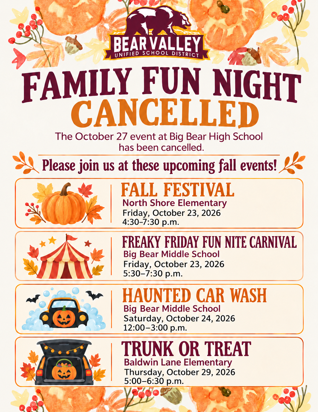 2026 Family Fun Night Update (English/Spanish)