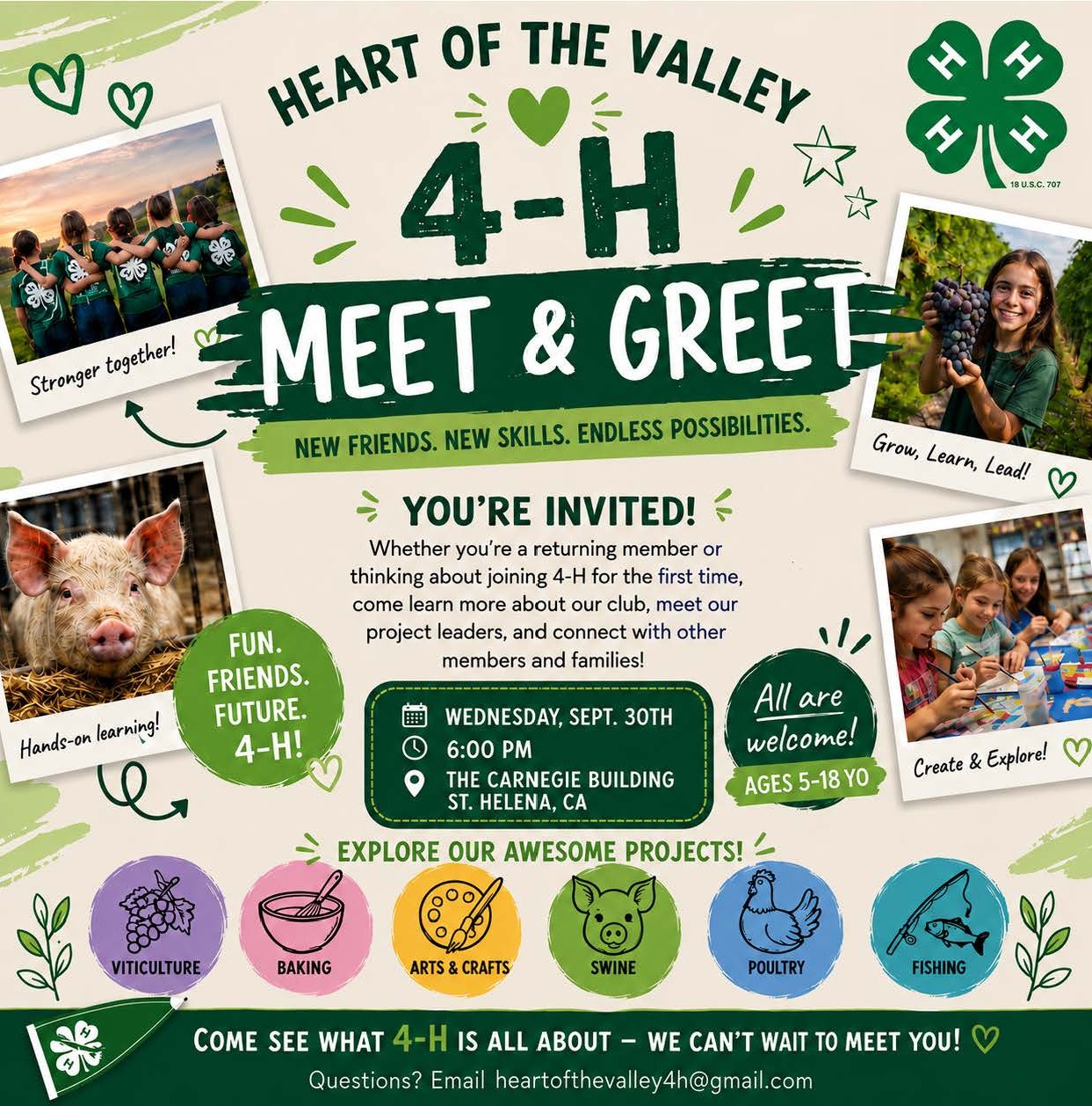 Heart of the Valley 4-H Opportunity 