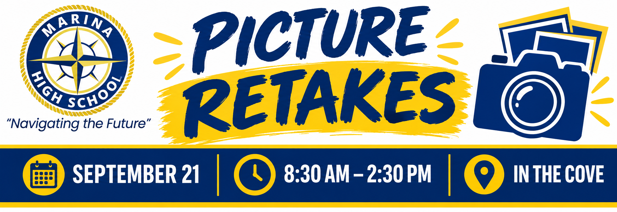 Picture Retakes, September 21 with Updated timeline