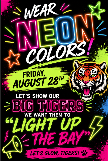 Show your Tiger Pride on Friday!