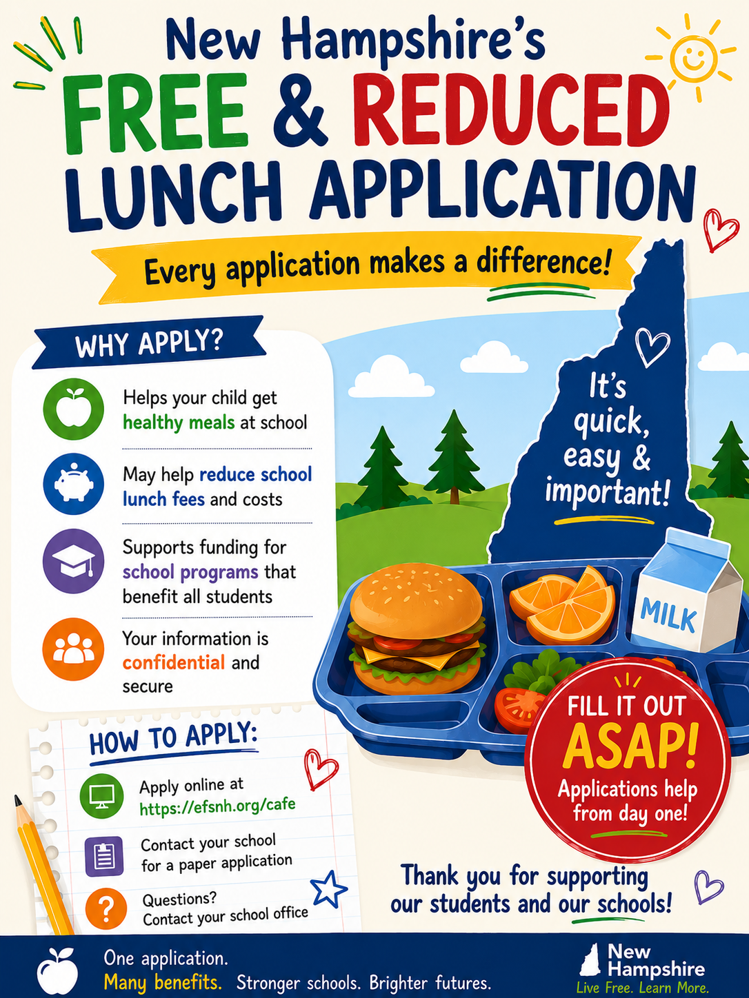 Fill out your F&R Lunch Application Today!