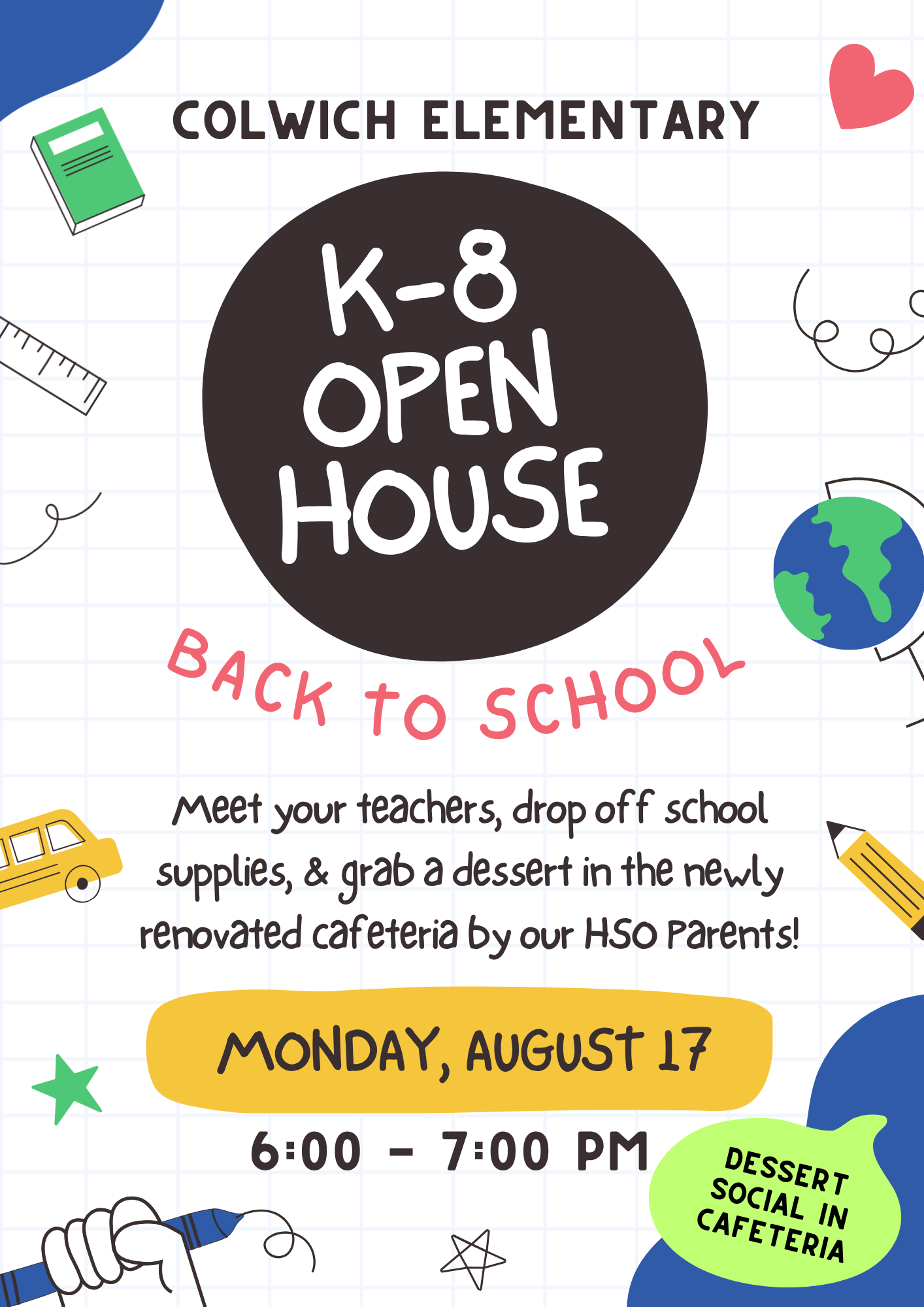 Student Handbook, Open House, & Class Lists