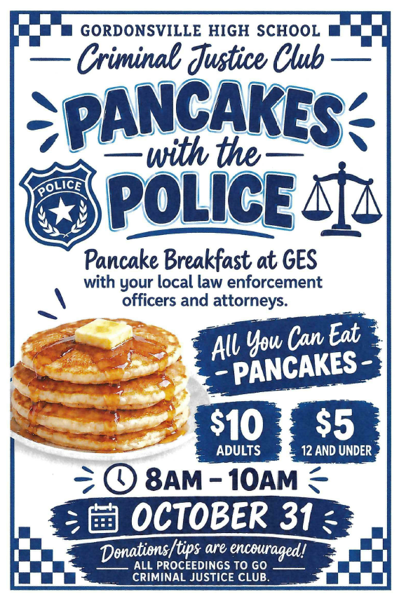 Criminal Justice Club Pancakes With the Police