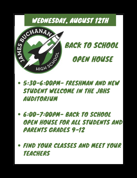 JBHS Back to School Open House