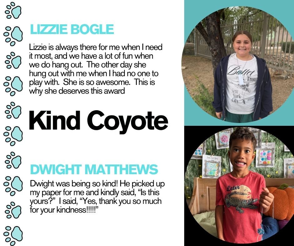 October Kind Coyote of the Month 