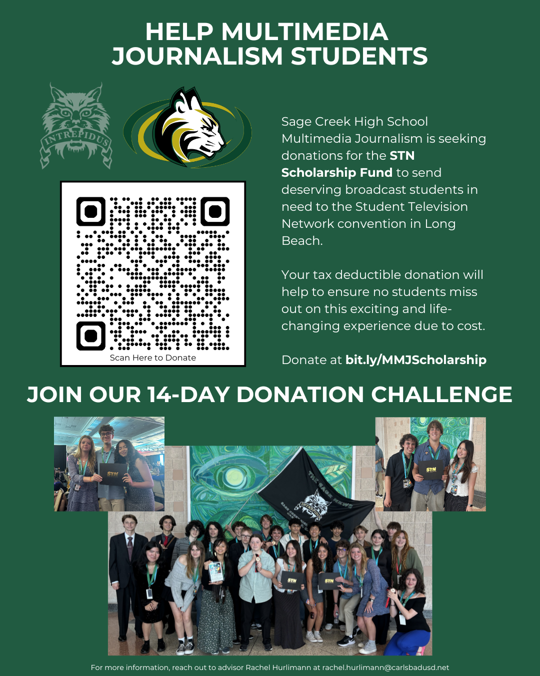 Help Journalism Students -- Donate to Broadcast Scholarship Fund