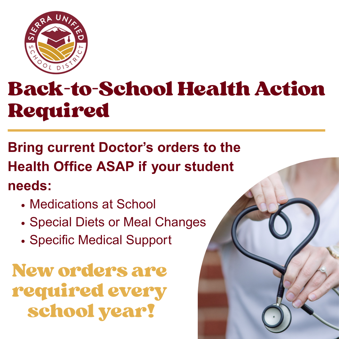 Back-to-School Health Action Required!
