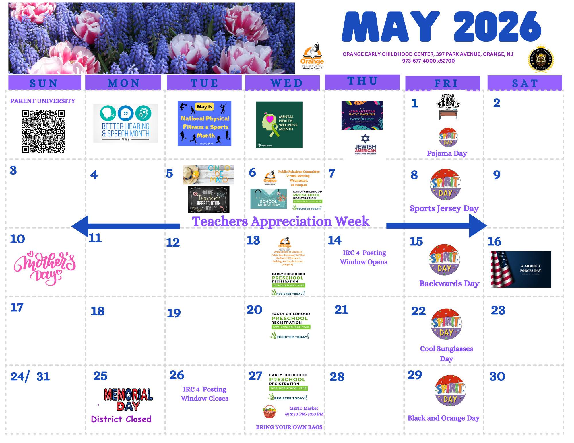 May Calendar - REVISED!