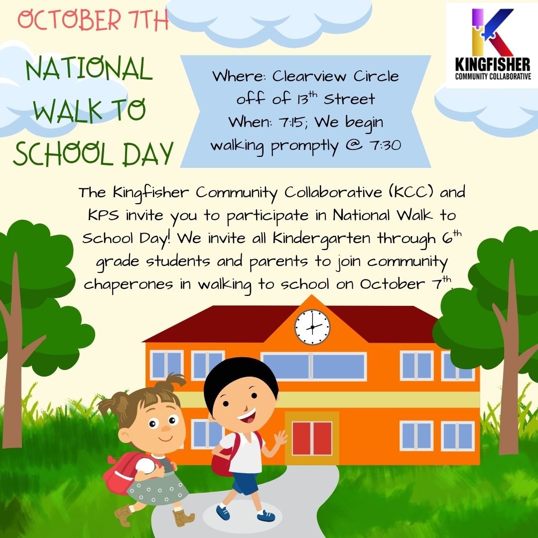 National Walk to School Day-October 7th