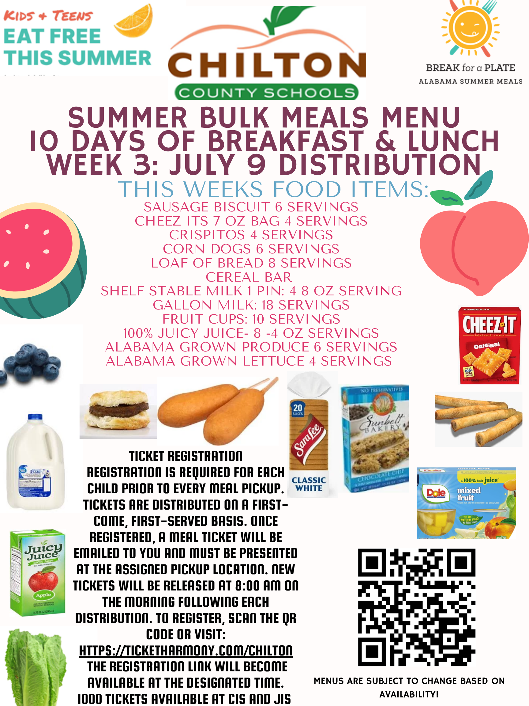 July 9 Bulk Feeding Sign Up - 8:30am today