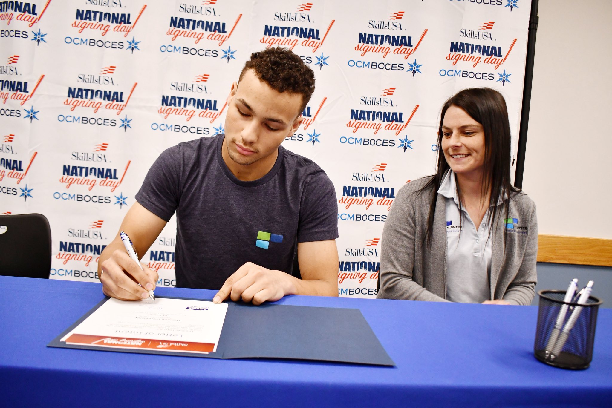 Seven Students Sign Letters of Intent on SkillsUSA Signing Day