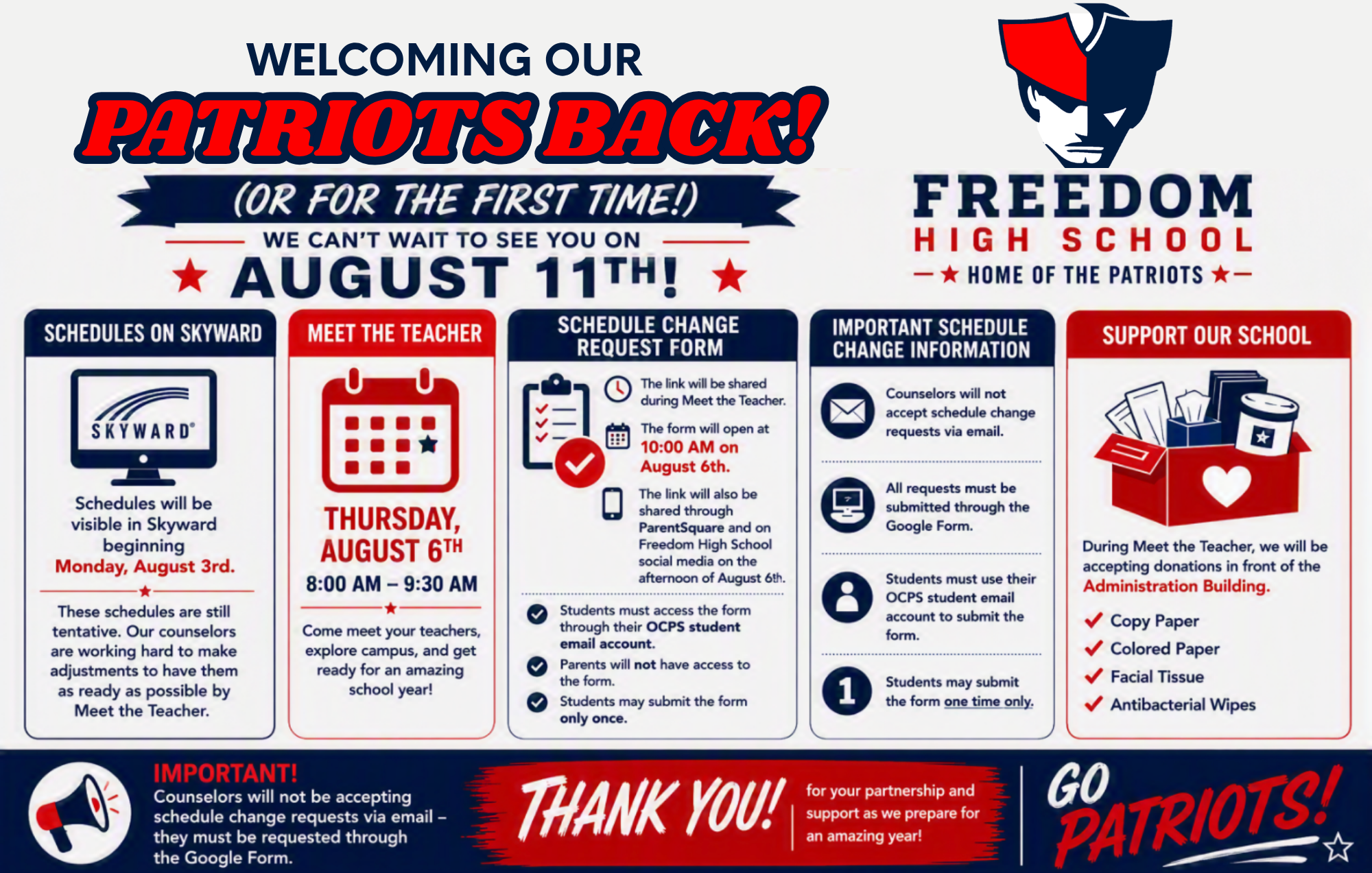 Back to School - Important Reminders