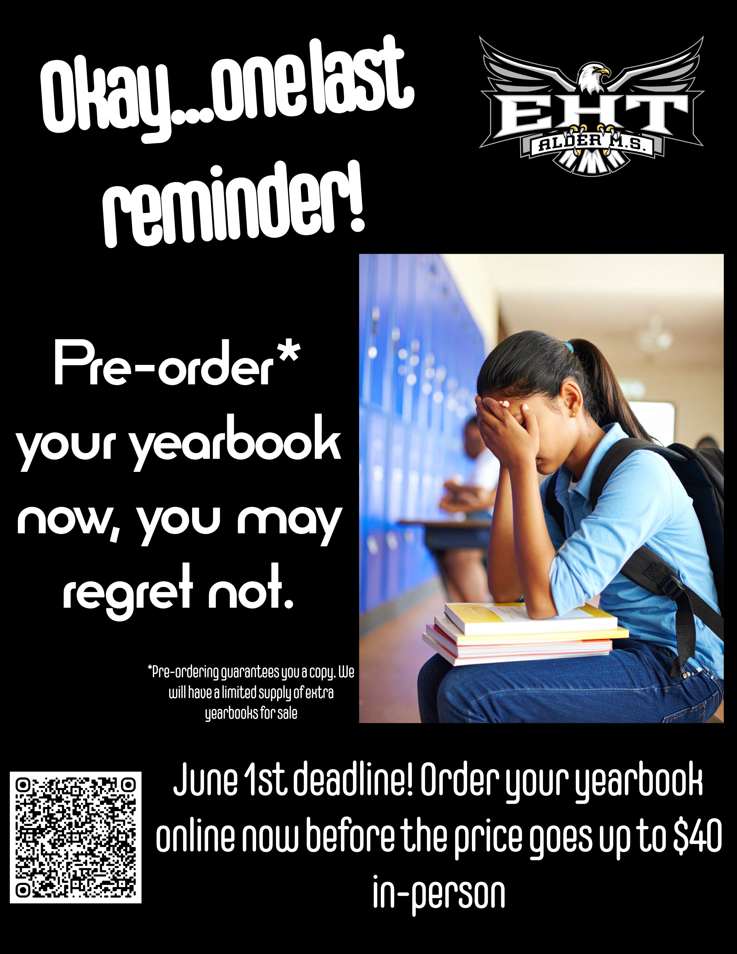 Last Chance Yearbook Sale