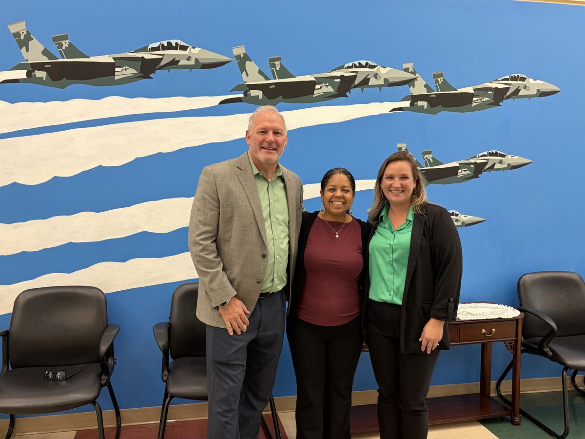 Board Member-Elect Visited LMS Today!