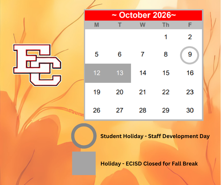 October Calendar Reminder