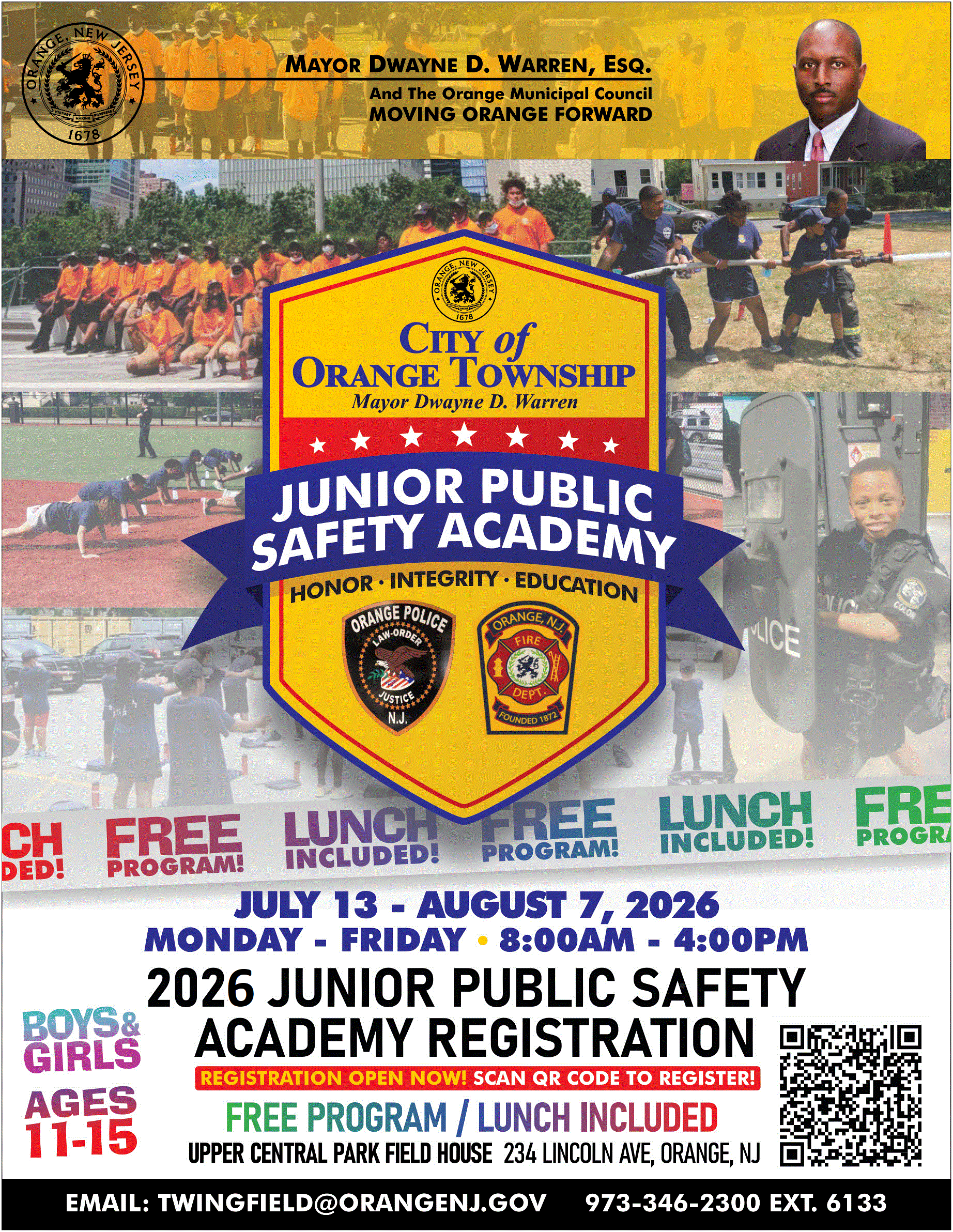 Free Program for Ages 11-15: Junior Public Safety Academy!