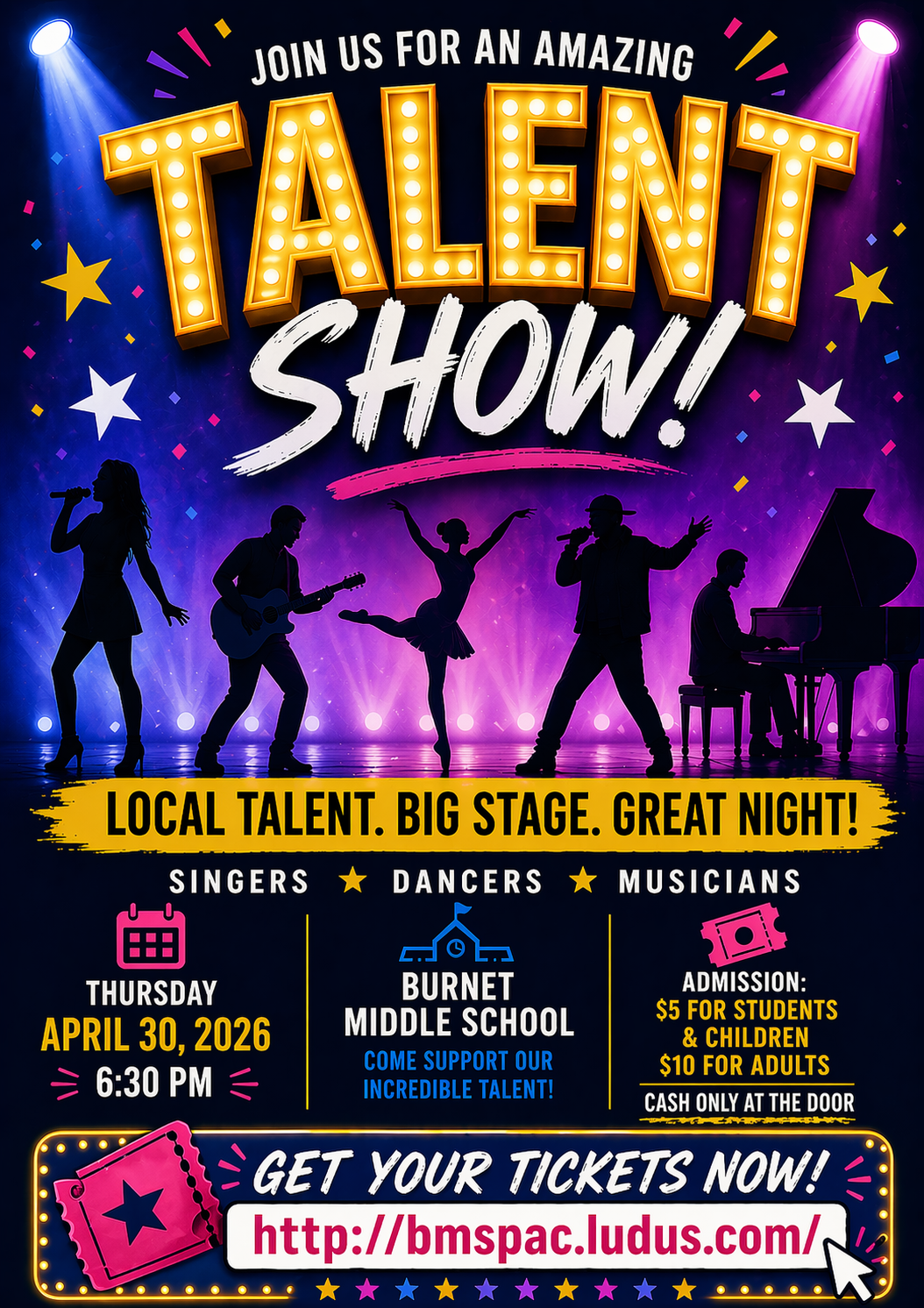 Talent Show at Burnet Middle School
