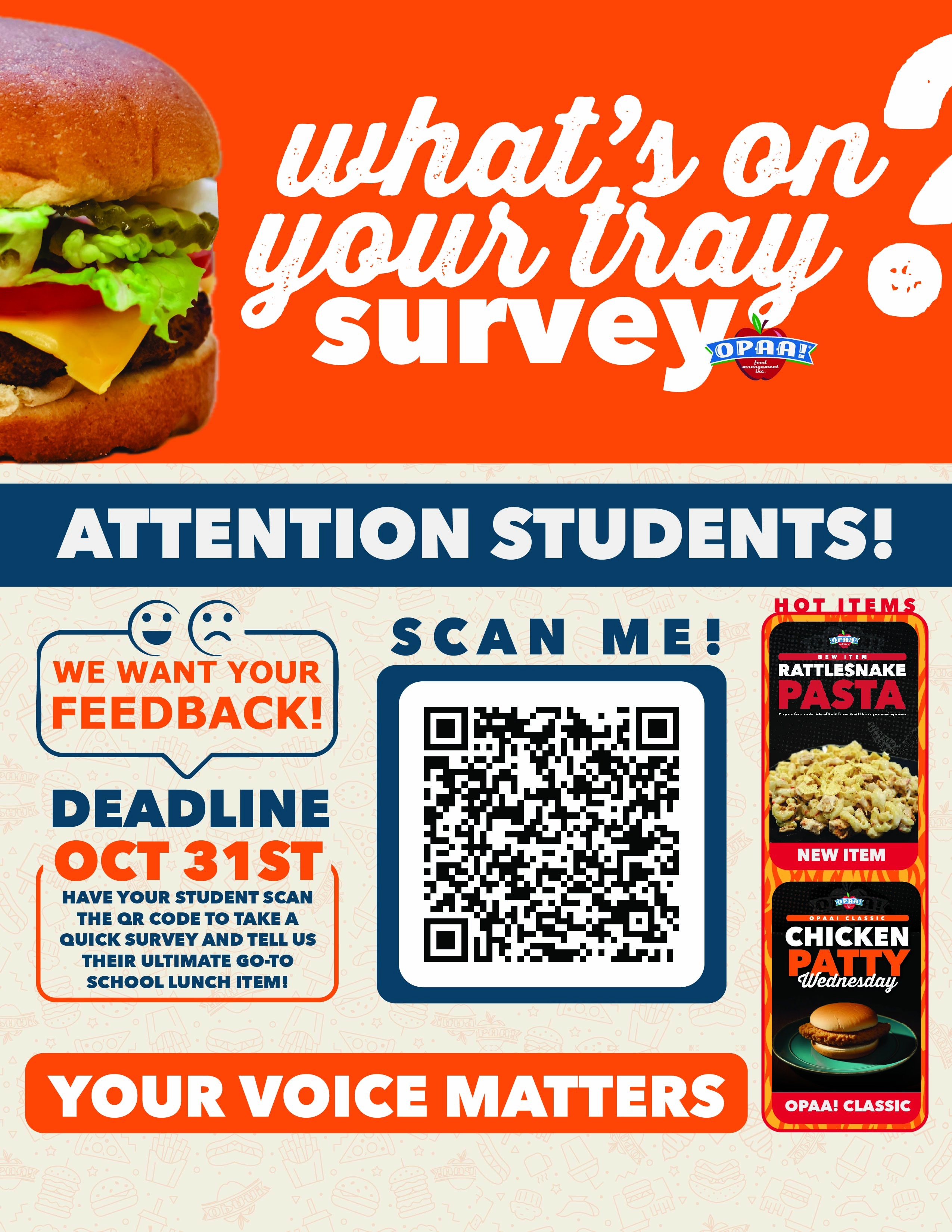 Parents - We need you to have your student complete this survey!