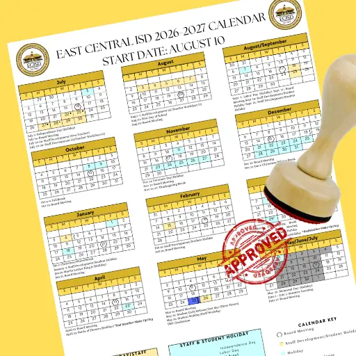 Board Approves 2026–2027 School Calendar