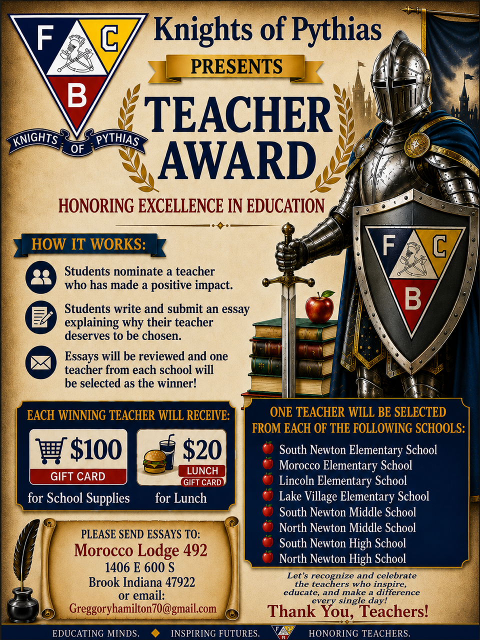 🍎 Recognize a Teacher Who Has Made a Difference!