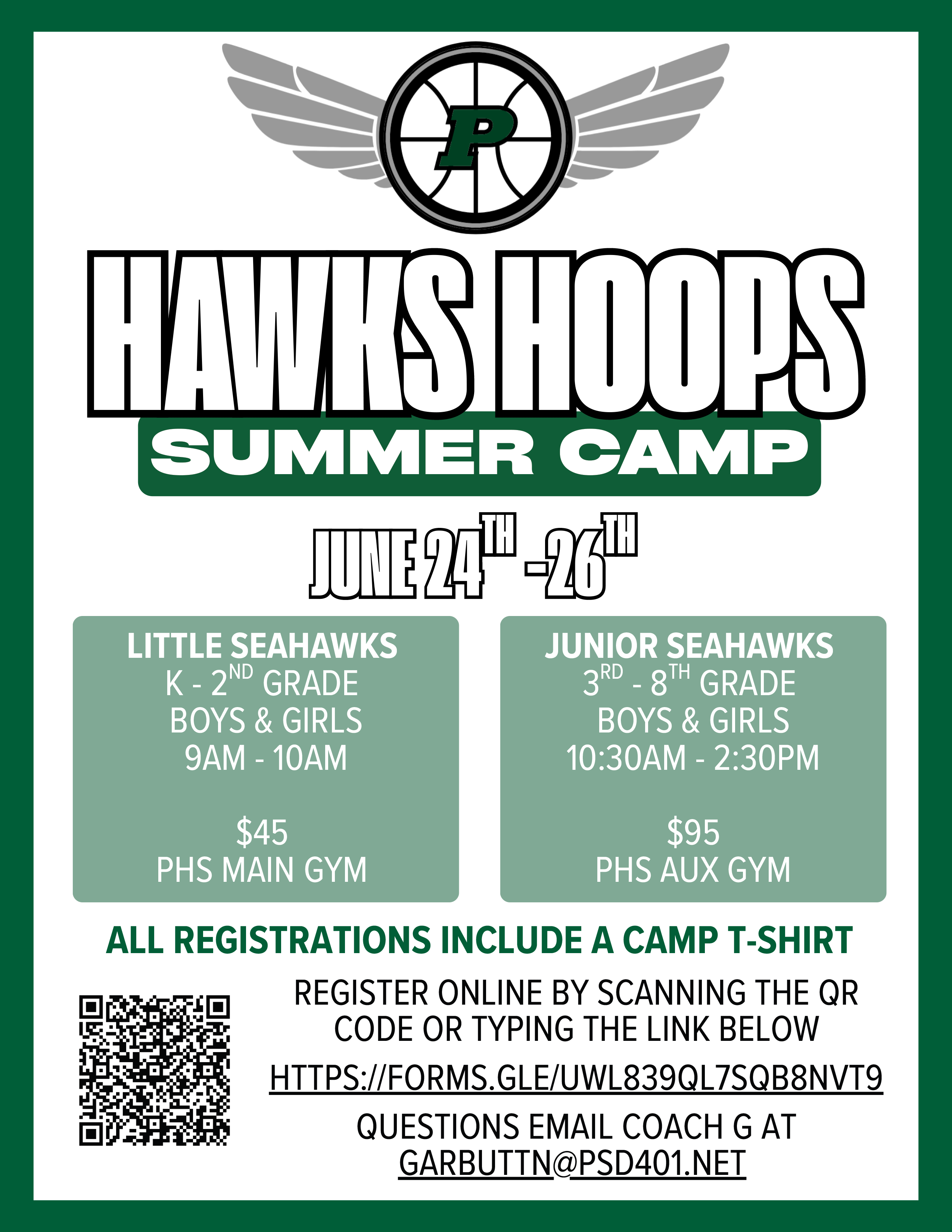 Hawks Hoops - Summer Camp June 2026