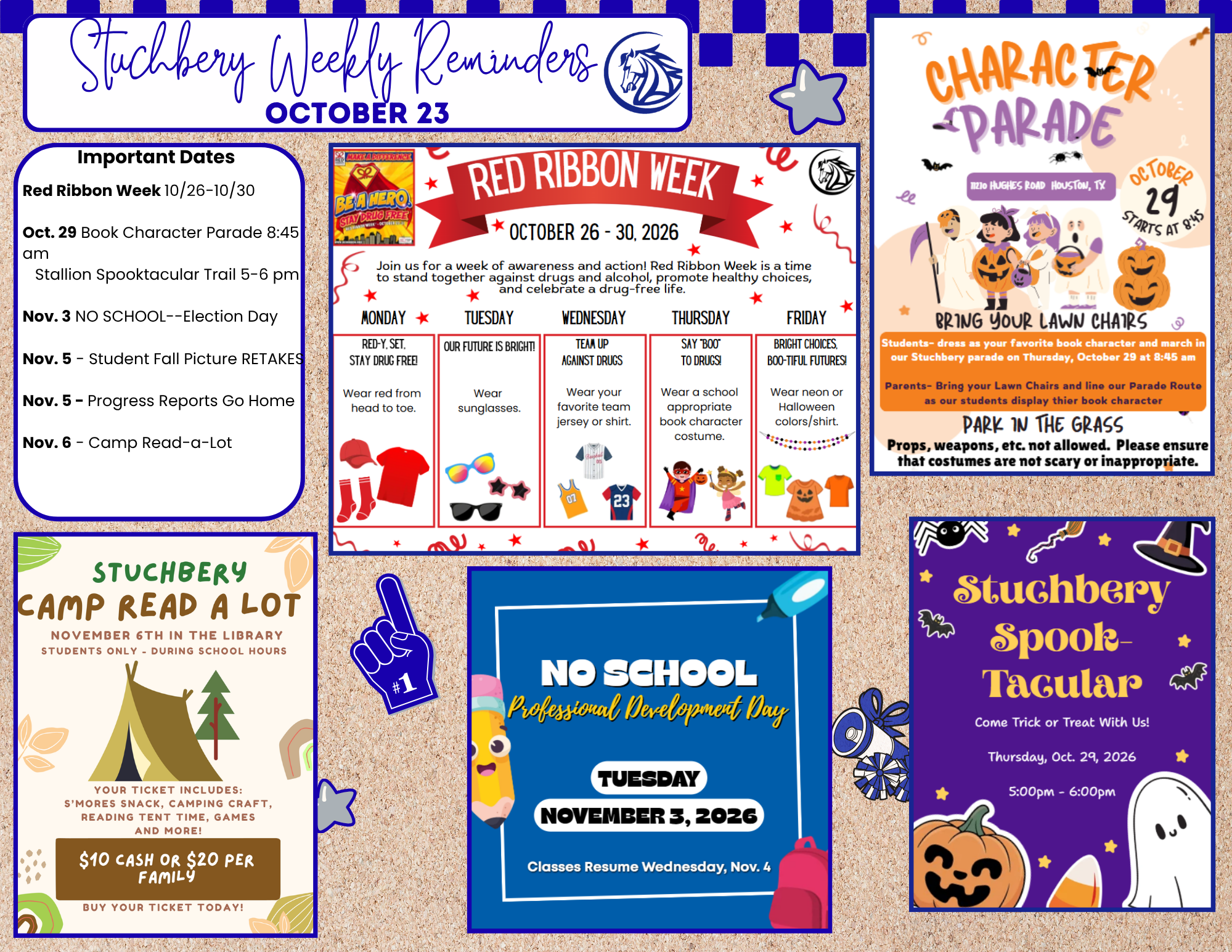 Stallion Weekly Reminders October 23rd