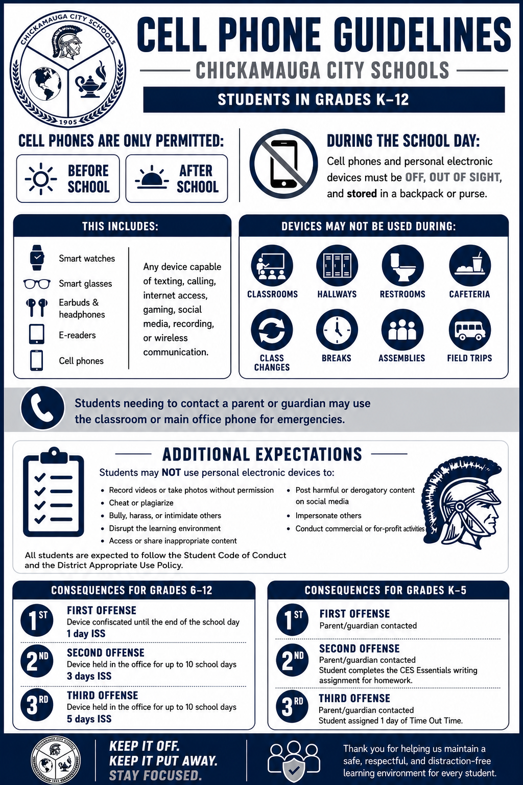 Cell Phone Policy -- All Schools