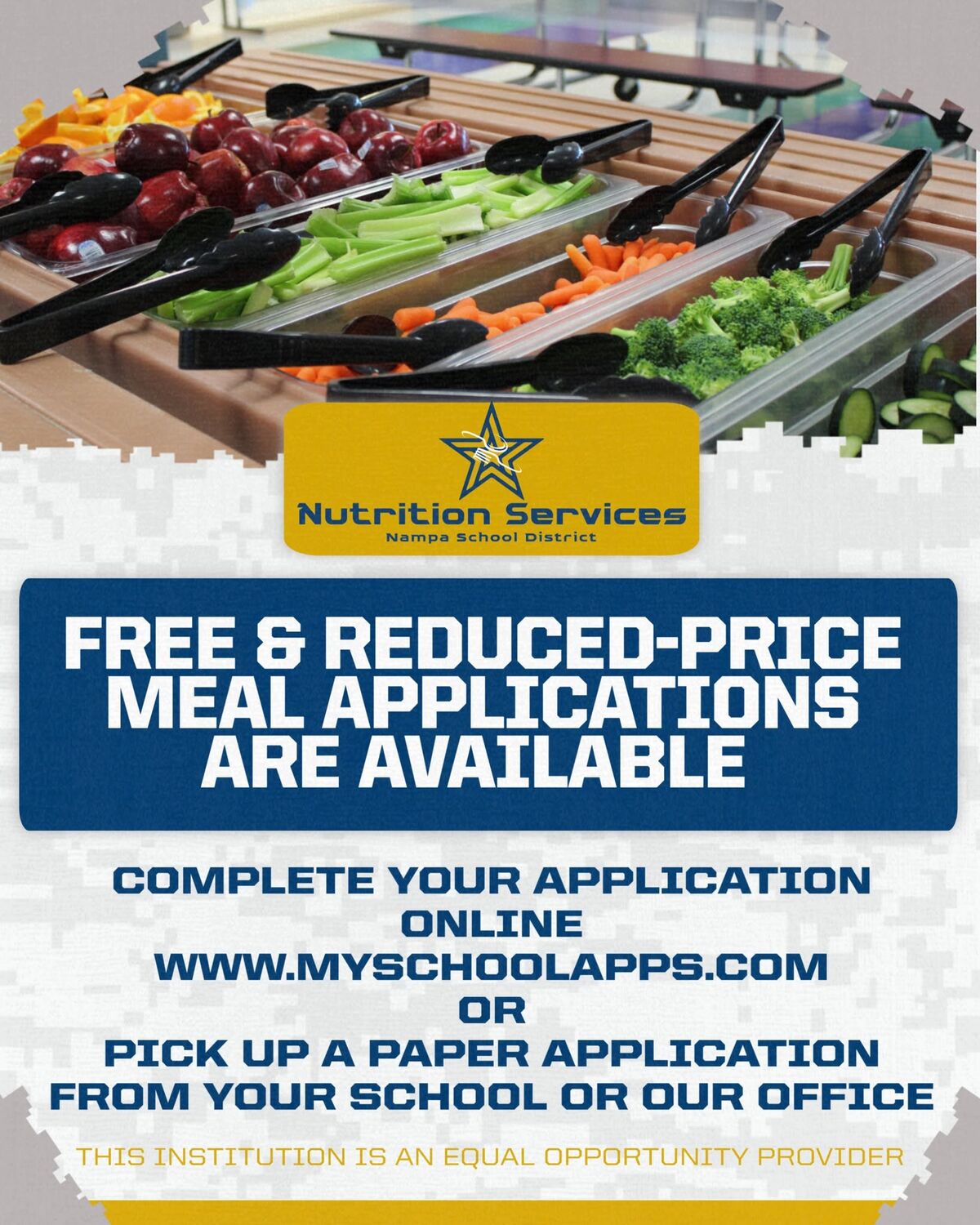 📢 Free & Reduced Meal Applications Are Now Available Online! 🍎🥪