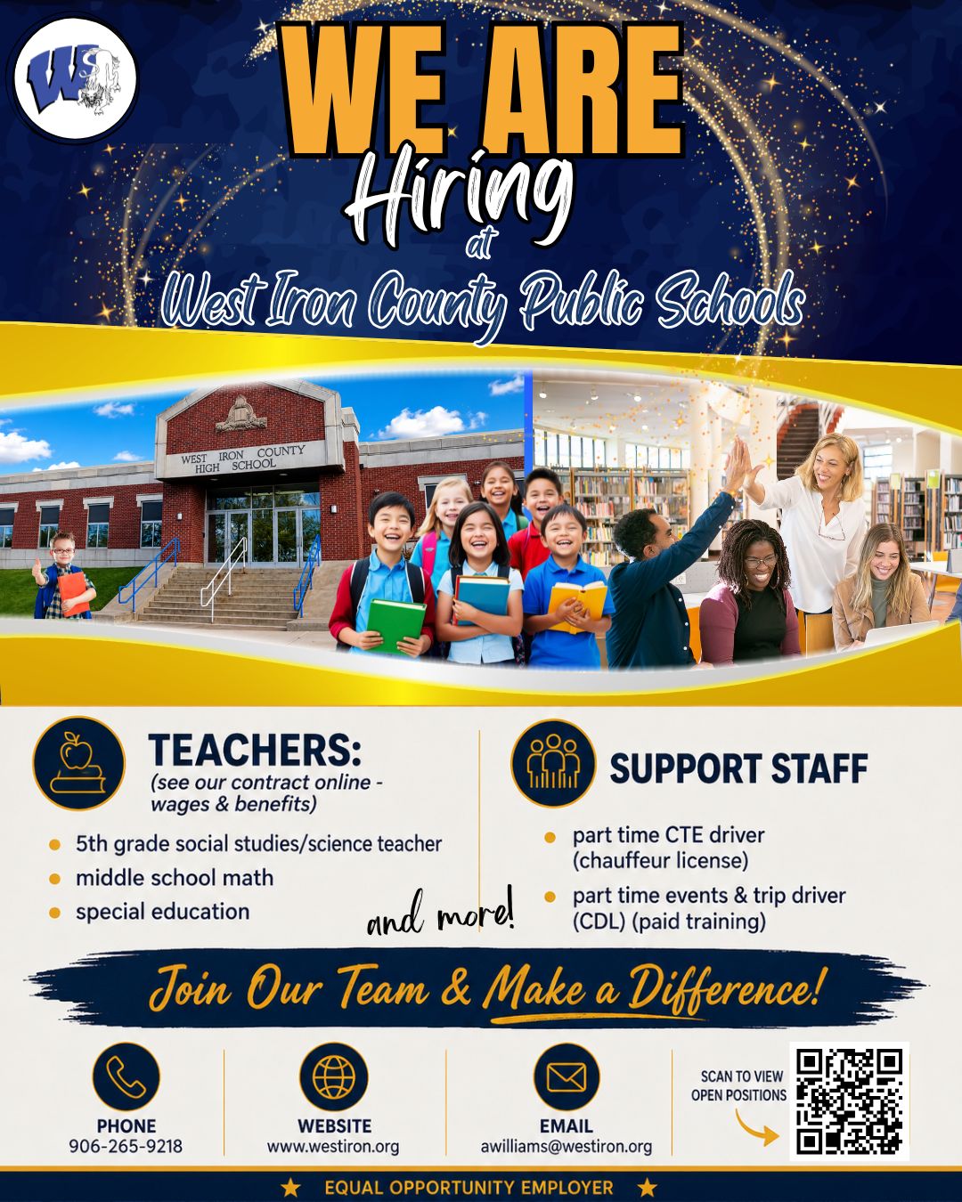 WICPS is HIRING!