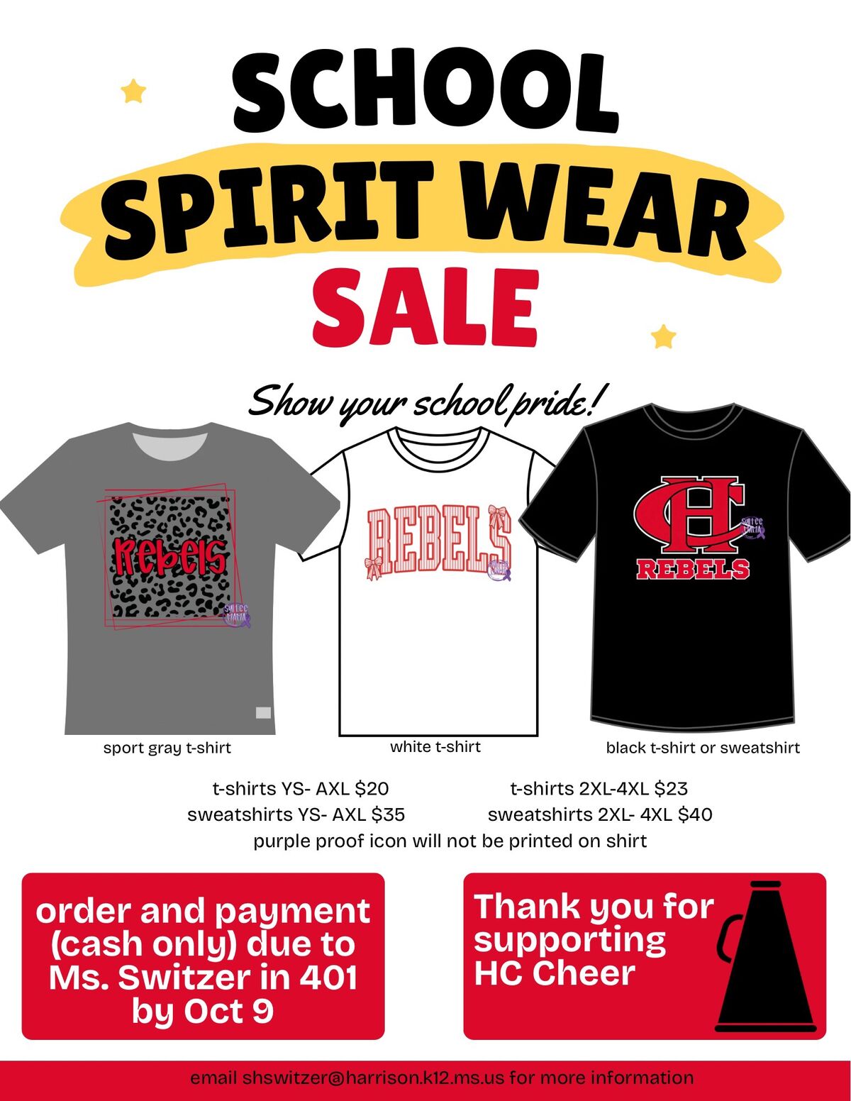 Spirit Shirts On Sale Now!!