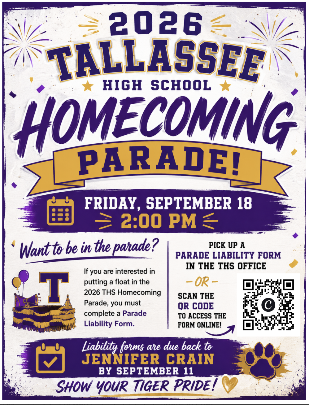 THS Homecoming Parade Participation Form