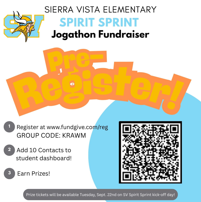 🎉 Sierra Vista SPIRIT SPRINT Fundraiser STARTS Next Week! 🎉