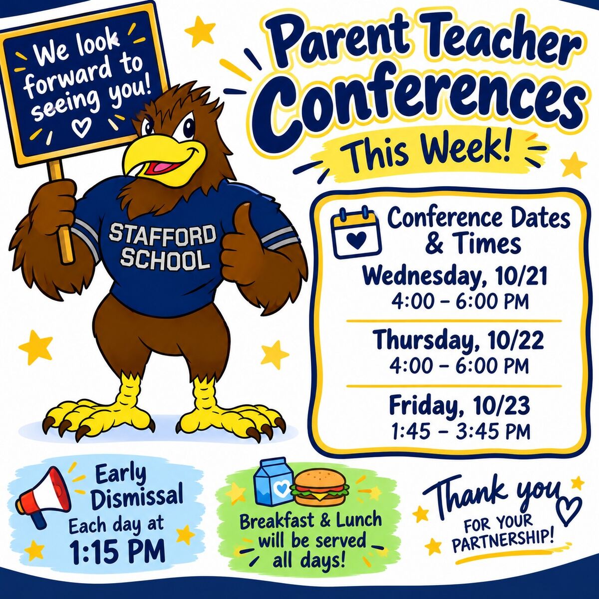 Parent/Teacher Conferences this week 