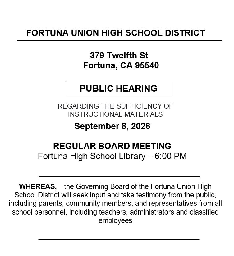 Public Hearing Notice