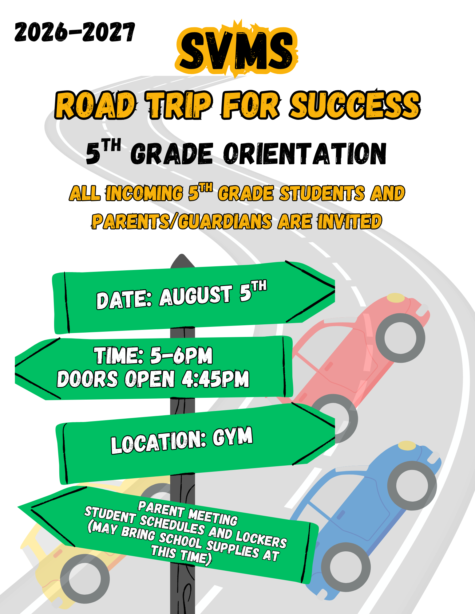5th Grade Orientation