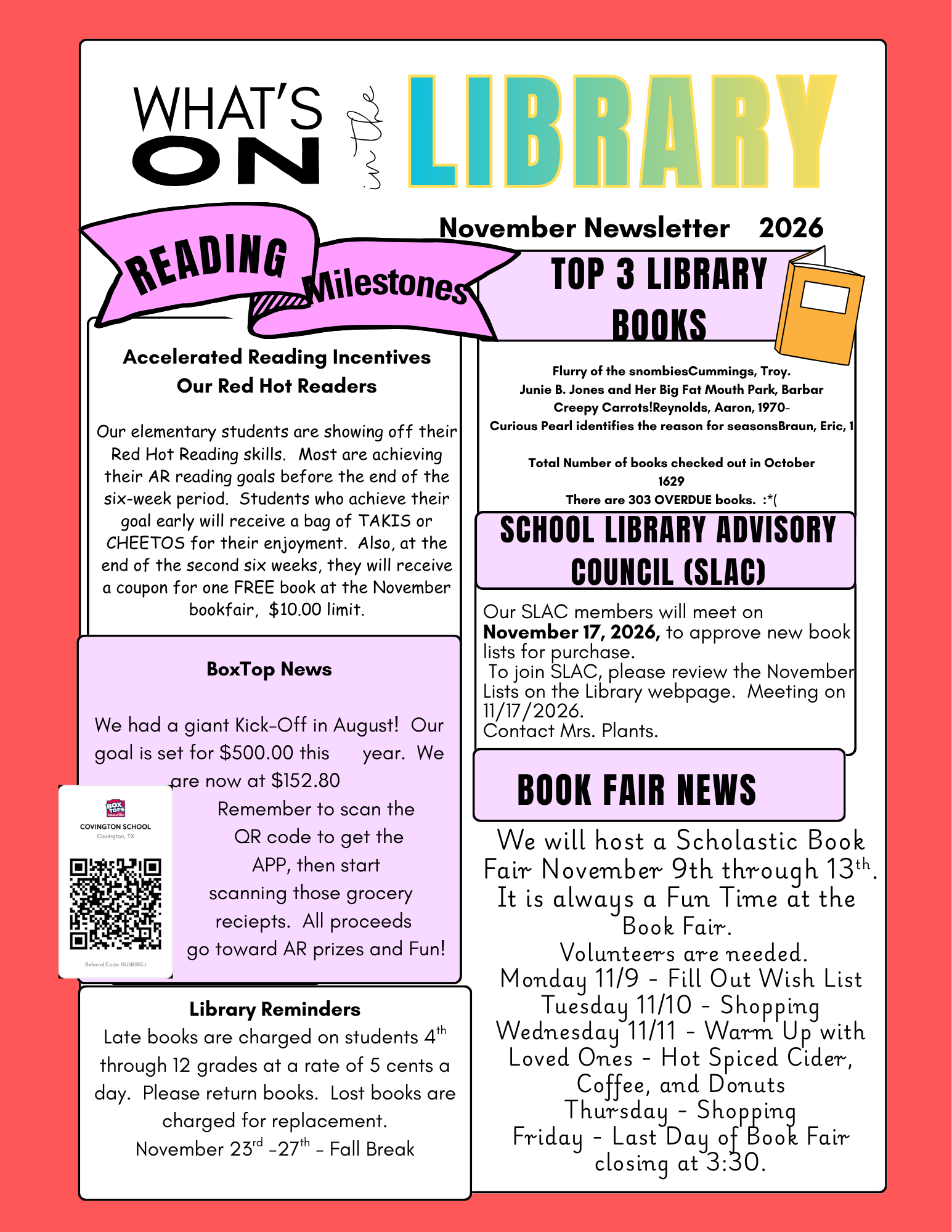 Library News for November
