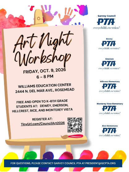 Reminder Art Night Workshop