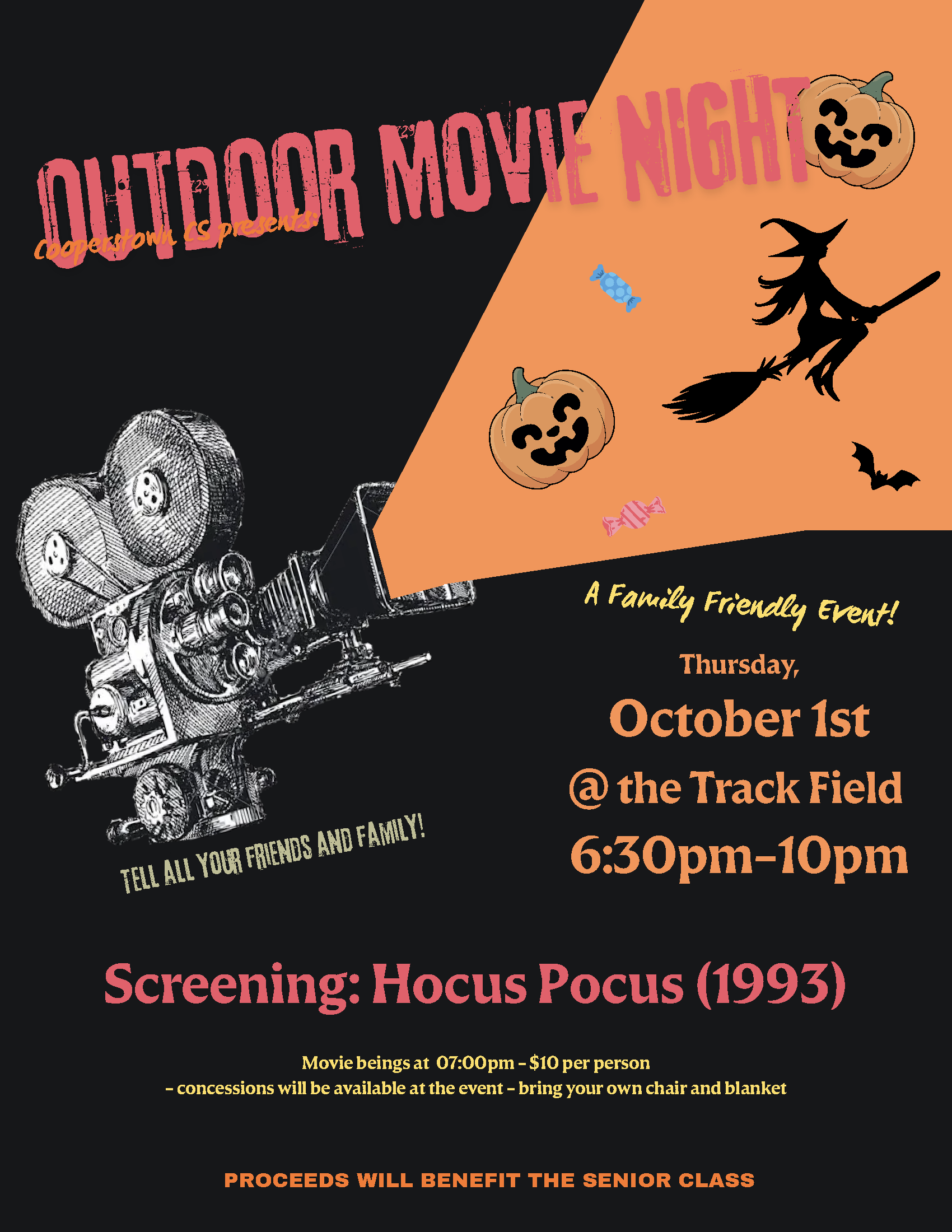 Outdoor Movie Night Thursday, Oct. 1