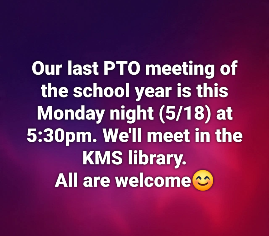 Last PTO meeting of the year