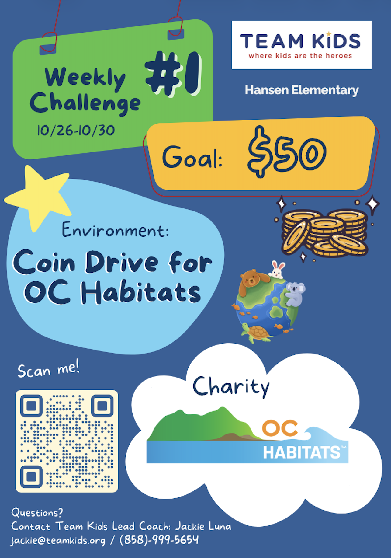 Hansen Elementary School: Team Kids Week One Challenge 
