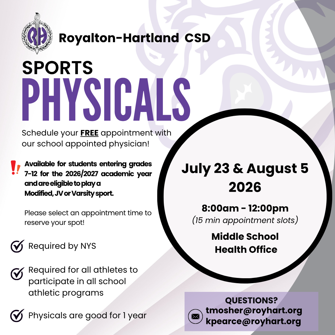 Sports Physical- Appointment Sign Ups