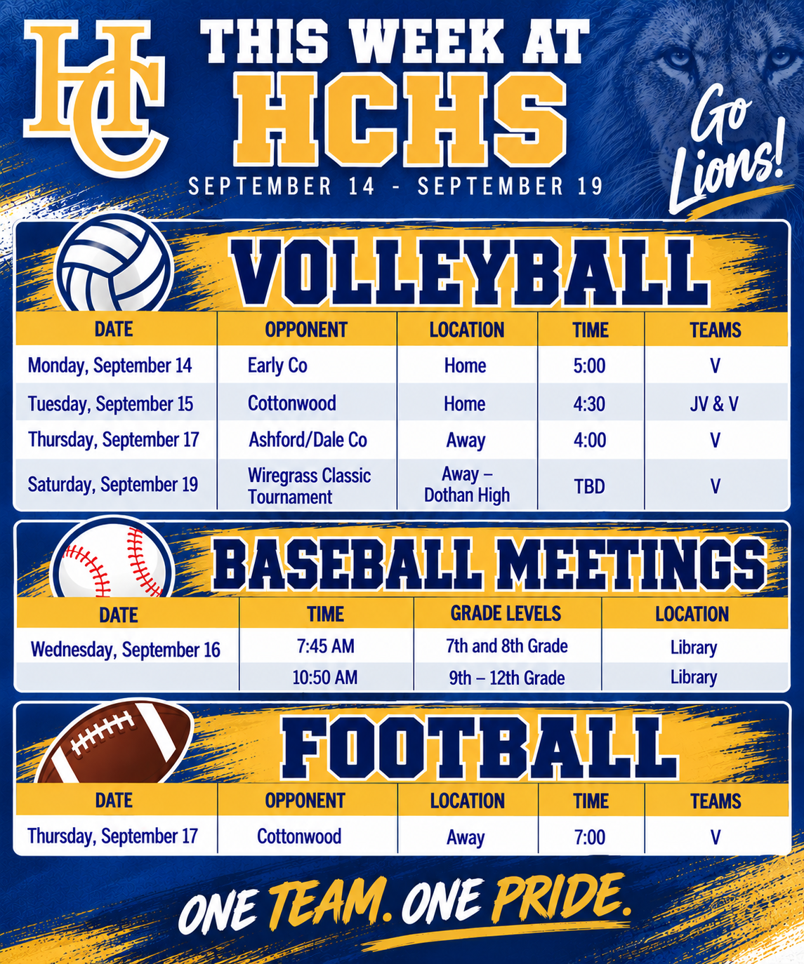 What's Happening this Week