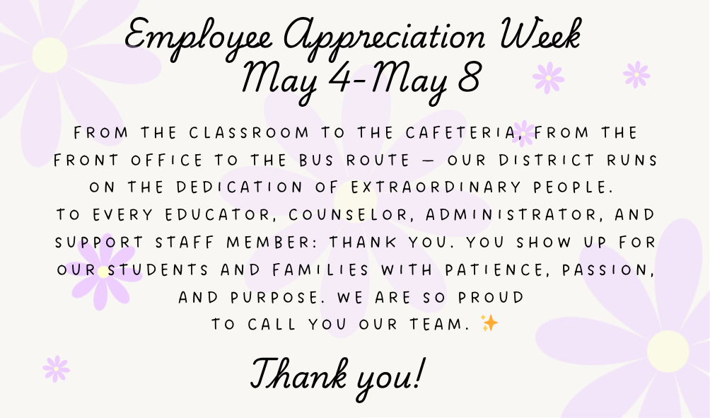 Employee Appreciation Week: May 4-8